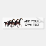2 Horses bumper stickers