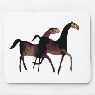 2 Horses mousepad