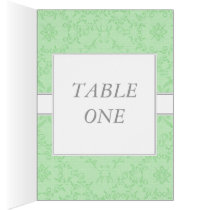 2-in-1 Wedding Reception Table Cards & Menu Cards
