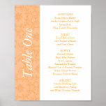 2-in-1 Wedding Reception Table Toppers & Menus Print