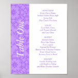 2-in-1 Wedding Reception Table Toppers & Menus Poster