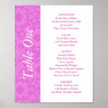 2-in-1 Wedding Reception Table Toppers & Menus Print