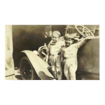 2 kids standing by antique car poster posters by amazingvintage 2 kids standing by antique car poster posters