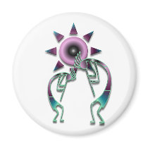 2 Kokopelli #2 Fridge Magnets