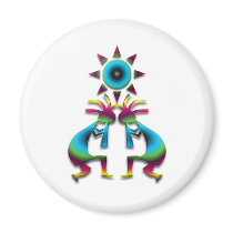 2 Kokopelli #41 Refrigerator Magnets