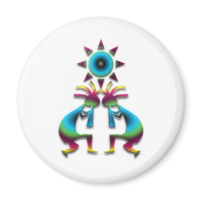 2 Kokopelli #41 Refrigerator Magnets by CulturalPerspective4