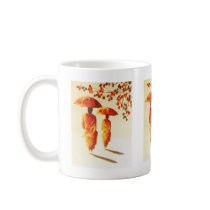 2 Laotian Buddhist Monks with Parasol Coffee Mugs