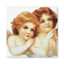 2 Little Angels Praying - Magnet