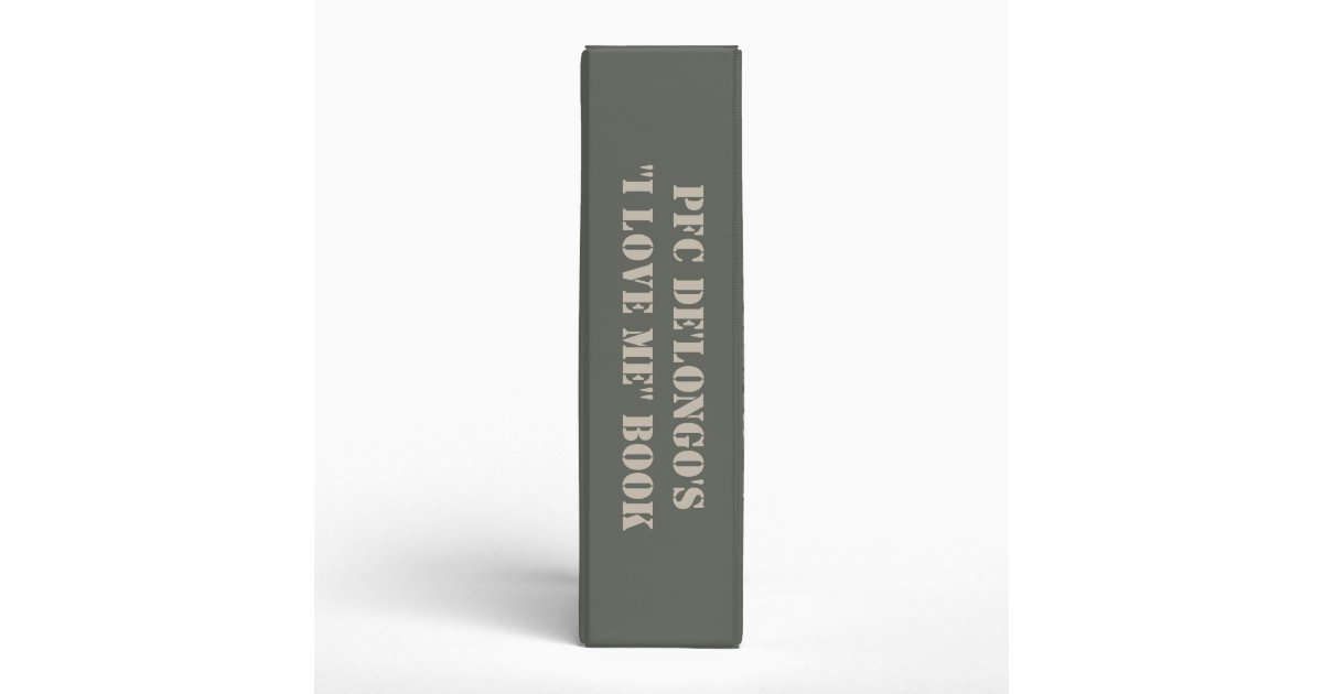 2" Love Me Promotion Binder ARMY ACU Camo Camoufl Zazzle