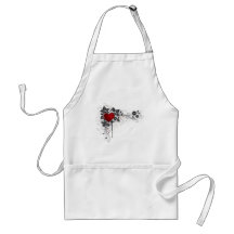 2 love vectors apron