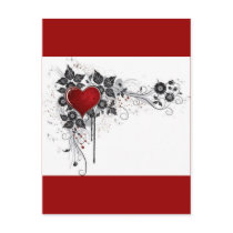 2 love vectors post card