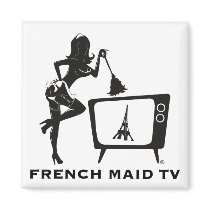 2" Magnet French Maid TV