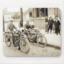 2 men on motorcycles huge mousepad