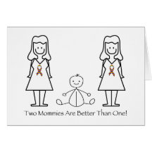 2 Moms Are Better Than 1 Greeting Card