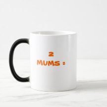 2 MUMS = DOUBLE HEART COFFEE MUG