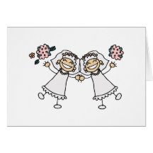 2 novias tarjeton