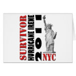 #2 NYC Survived Hurricane Irene Greeting Card