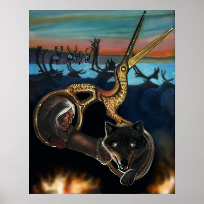 2 of Swords Print by juliecucciawatts