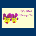 2 Pansy large Sticker stickers