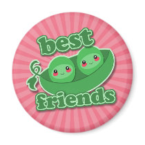2 PEAS  BEST FRIENDS FRIDGE MAGNET
