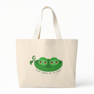 2 PEAS in a POD - bag by zooboos
