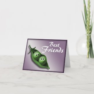 2 Peas in a Pod ~ Best Friends Notecards card