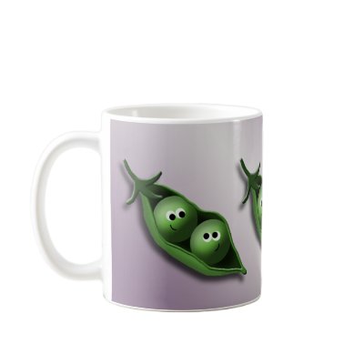 2 Peas in a Pod Love and Friendship mug by starzraven