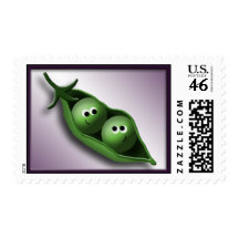 2 Peas in a Pod Postage Stamps