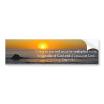 2 Peter 1:2 Bumper Sticker