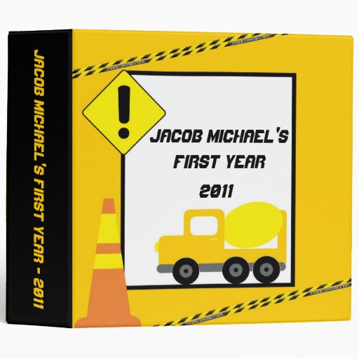 2" PHOTO Binder Scrapbook Construction Zazzle
