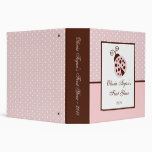 2" PHOTO Binder Scrapbook Pink Ladybug