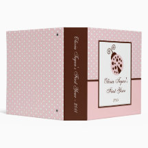 2" PHOTO Binder Scrapbook Pink Ladybug