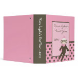 2" PHOTO Binder Scrapbook Pink Sock Monkey