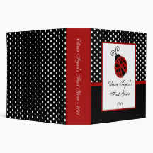 2" PHOTO Binder Scrapbook Red Ladybug