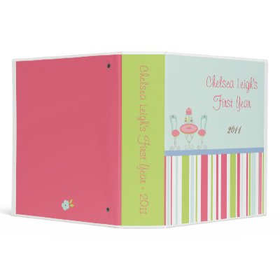 2" PHOTO Binder Scrapbook Tea Party Pink Pastel by AnnLeeDesigns