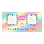 2 Photo Painted Easter Eggs Custom Photo Card