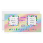 2 Photo Painted Easter Eggs Custom Photo Card