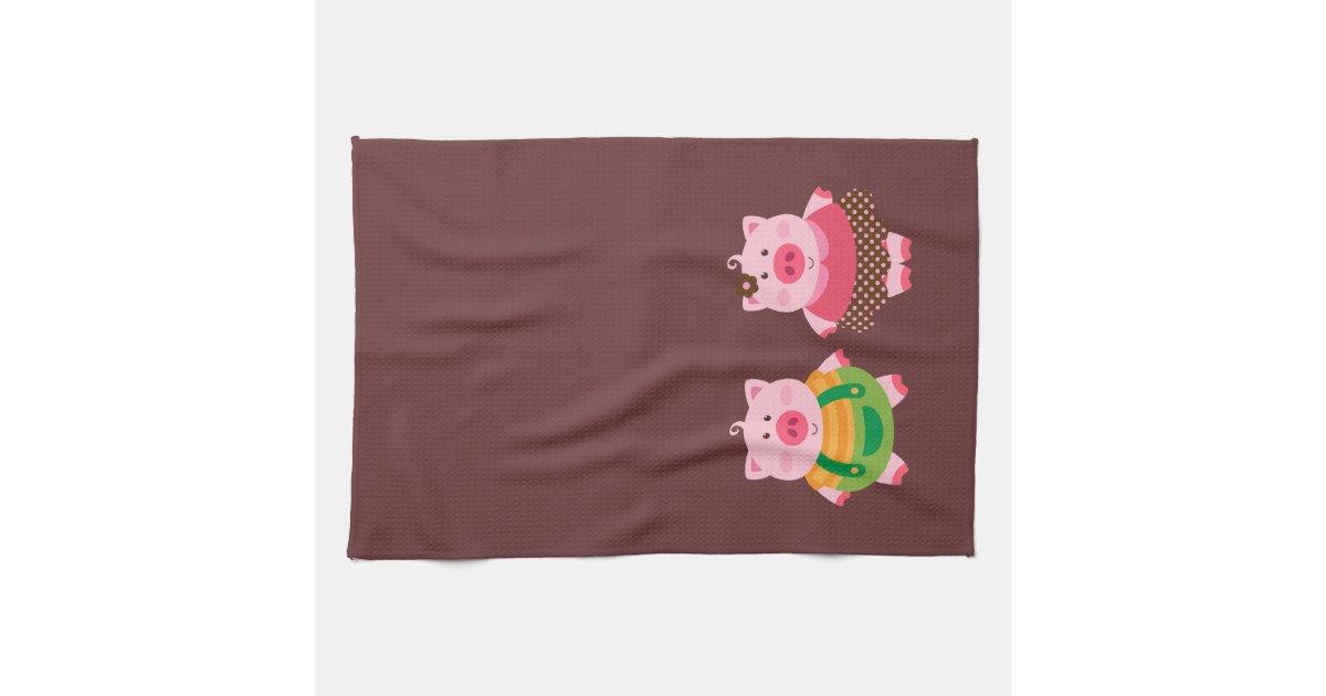 2 Pigs Kitchen Towels Zazzle