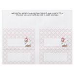 2 Pink Baby Shower Favor Custom Candy Bar Wrappers Custom Flyer