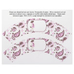 2 Pink Baby Shower Personalized Cupcake Wrappers flyers