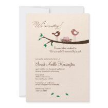 2 Pink Eggs Twin Girls Baby Shower Invitation