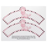 2 Pink Poodle Birthday Custom Cupcake Wrappers flyers