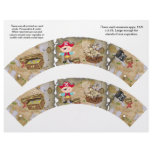 2 Pirate Theme Custom Cupcake Wrappers Personalized Flyer