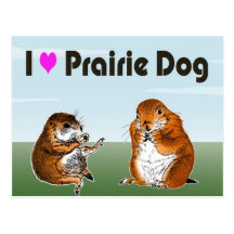 2 prairie dogs (2) postcards