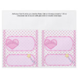 2 Princess Birthday Custom Candy Bar Wrappers Flyers