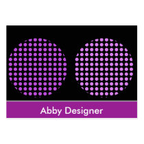 2 Purple Circles Dots Contact card business cards by BlayzeInk 2 Purple Circles Dots Contact card business cards