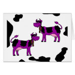 2 Purple Cows Card