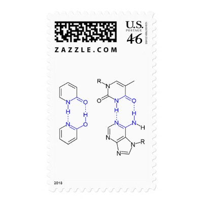 2-Pyridone Chemical Basepair Postage Stamp by TheCommitteeTo
