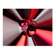 2 red hearts Photo 8985 Post Cards