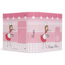 2"  Retro Housewife's Recipe Binder Organizer
